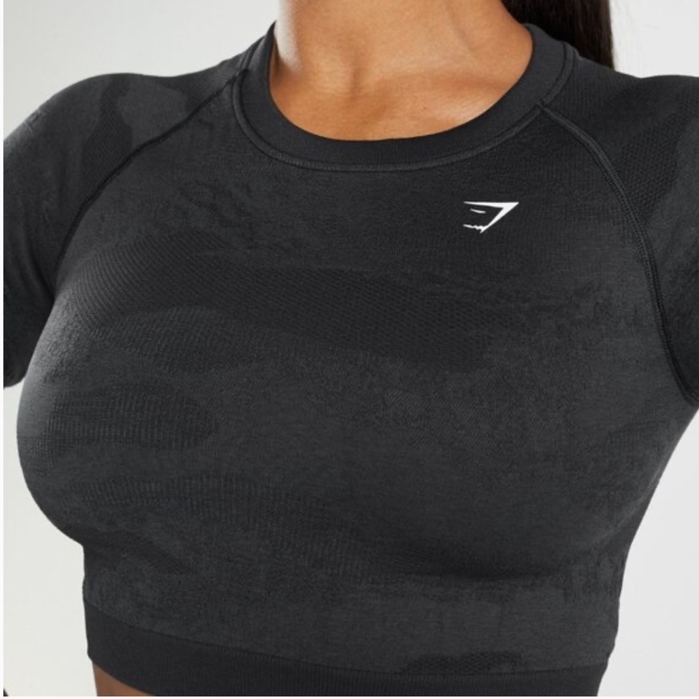 Gymshark Adapt camo open back top